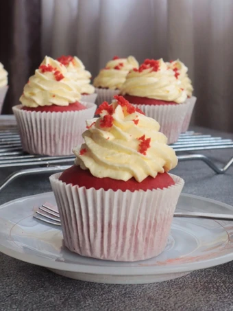 Recipe Red velvet cupcakes the Delicious Delicious