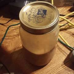 A picture of Salted caramel coffee creamer.