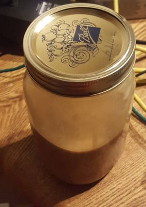 A picture of Salted caramel coffee creamer.