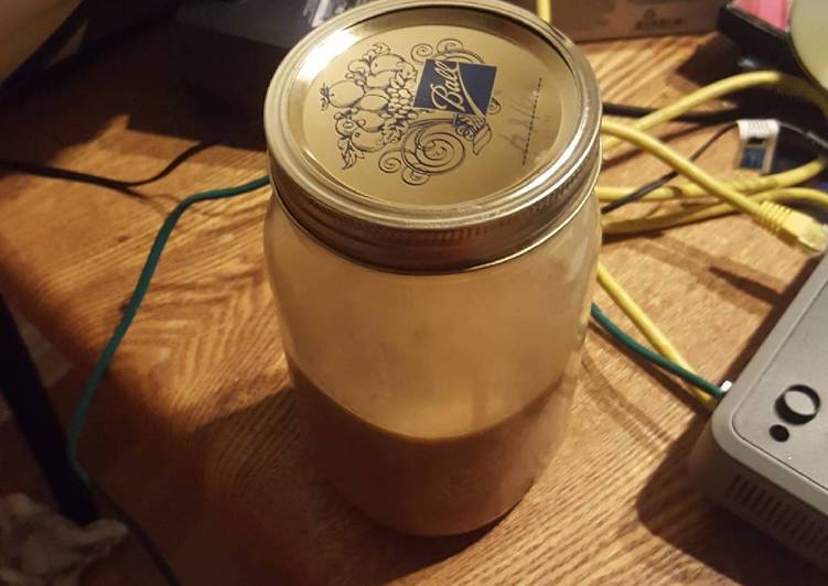 Salted caramel coffee creamer