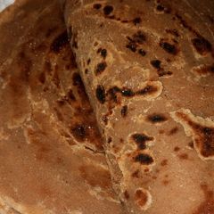 A picture of Wholemeal pumpkin chapati.
