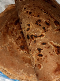 A picture of Wholemeal pumpkin chapati.