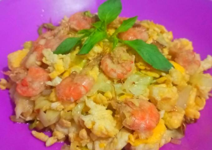 Resep 126. Orak Arik Telur Udang Kol Oleh Maya Qomkriah - Cookpad