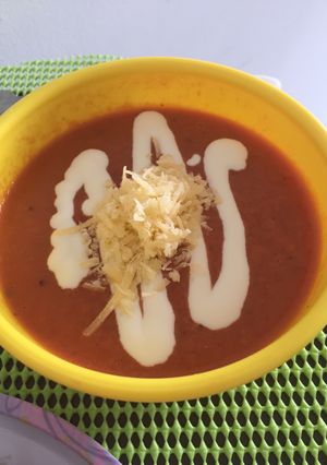 Una foto de Crema de tomate!!