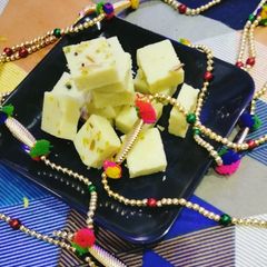Milk Powder Burfi 👌🥰 A picture of Milk Powder Burfi 👌🥰.