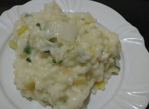 Foto de Risoto de palmito e alho poró