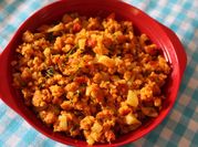 A picture of radish leaves curry