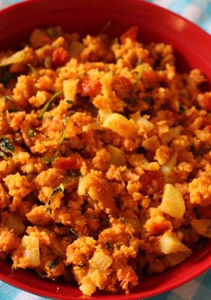 A picture of Tomato Radish curry (Mooli ki sabji).