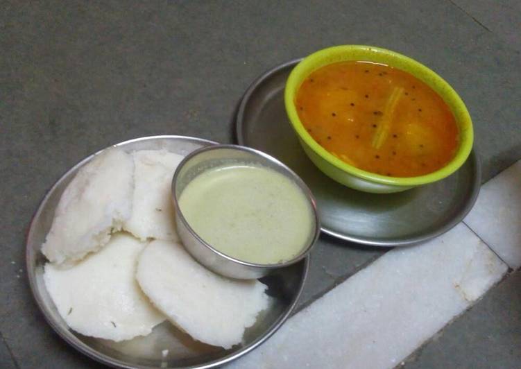 Recipe of Super Quick Homemade Idli sambar