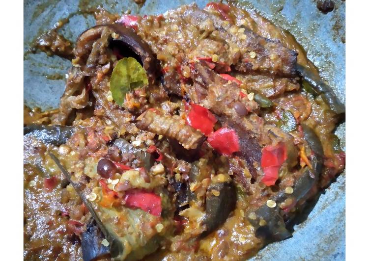 Resep Pecek terong pari Lezat