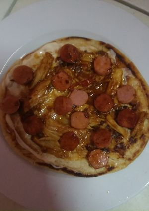 Una foto de Pizza con mayonesa