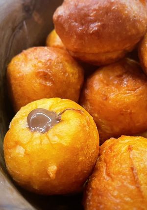 Nutellával töltött forgó túrófánk recept fotója