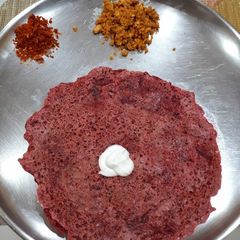 Beetroot Cheela A picture of Beetroot Cheela.