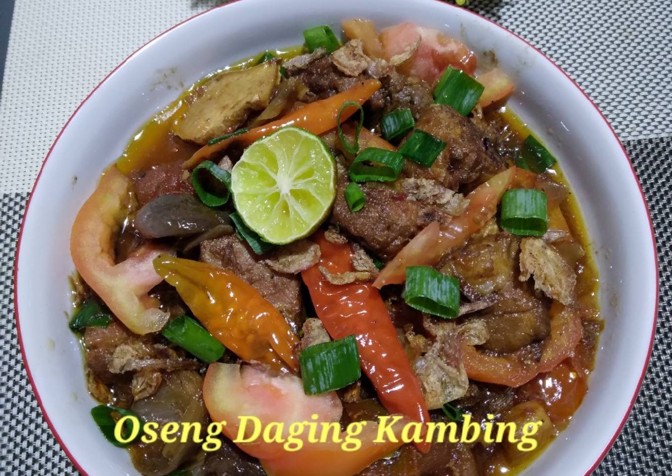 Oseng Daging Kambing Muda