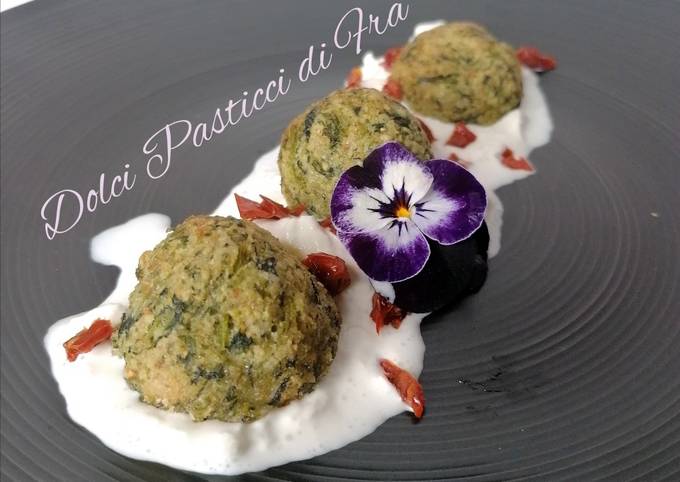 Polpette di cime di rapa e cous cous