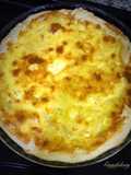 فطيرة الكيش بالدجاج والجبن Quiche