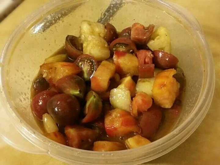 Recipe Heirloom Tomatoes in Balsamic Vinaigrette the Perfect Can spoil the tongue