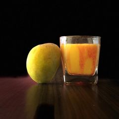 A picture of Mango Roohafza Smoothie.