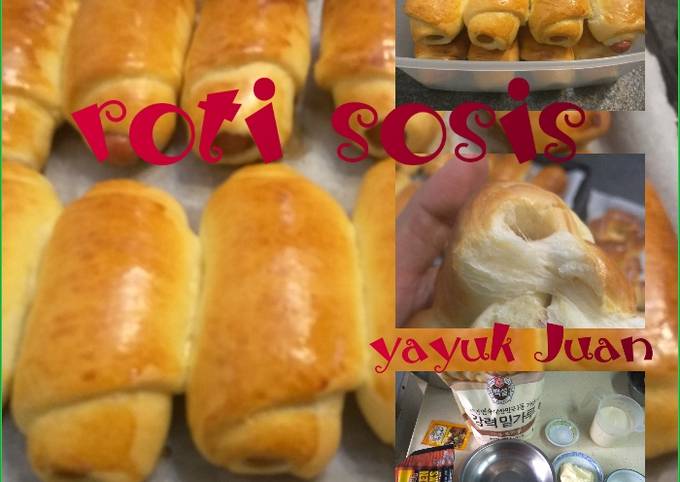 Roti sosis ayam simpel praktis