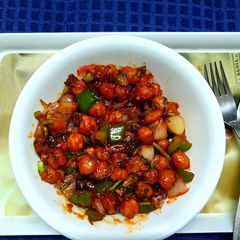 Crispy Chilli Garlic Chickpeas A picture of Crispy Chilli Garlic Chickpeas.