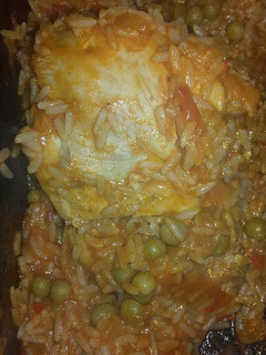 Una foto de Guiso de arroz con pollo