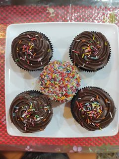 A picture of Moist Chocolate Cupcakes.