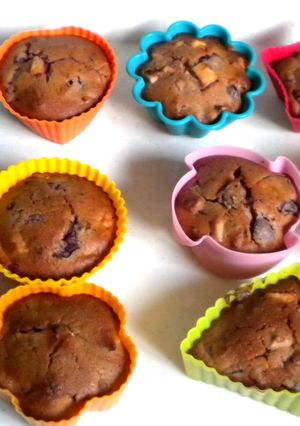 Almás-meggyes bögrés muffin (Gluténmentesen is) recept fotója