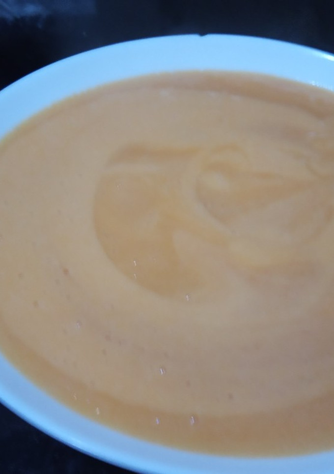 Una foto de Crema de calabaza y zanahoria