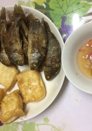 Hình của món Cá rô phi chiên giòn.