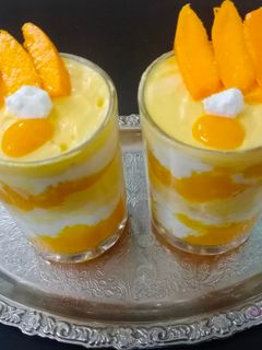मैंगो मूज (mango mousse recipe in Hindi) रेसिपी मुख्य फोटो