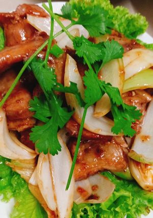 Hình của món Sườn rim me.