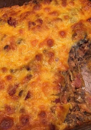 A picture of NSNG Bacon Cheeseburger Casserole.