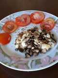 Champiñones con queso
