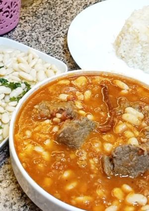 صورة لوصفة لوبيا بلحم شقف