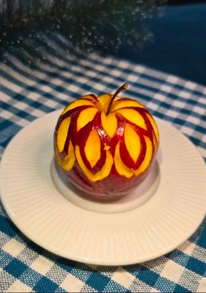 صورة لوصفة فن النحت على التفاح 🍎