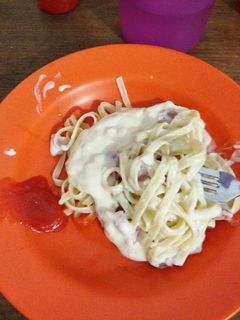 Foto resep Fettucine carbonara tanpa cream