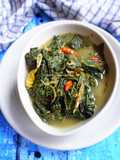 Sayur daun singkong ikan teri