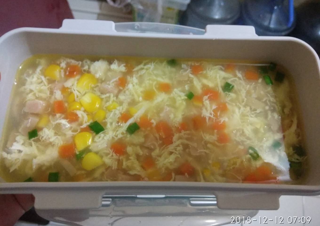 Sup jagung (Non Halal)