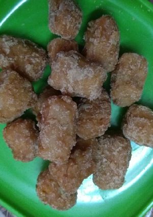 A picture of Bajra,wheat flour mix gur parra.