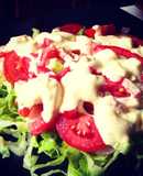 Ensalada de camarón con mayonesa casera