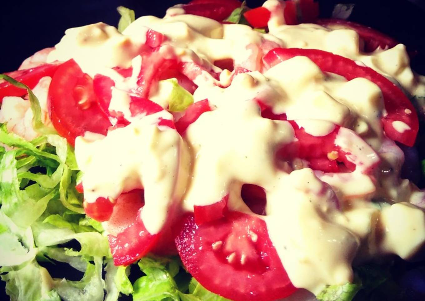Ensalada de camarón con mayonesa casera