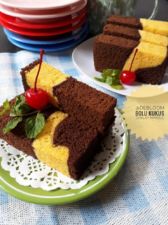 Foto resep 375. Bolu Kukus Coklat Marble