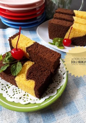 Foto resep 375. Bolu Kukus Coklat Marble