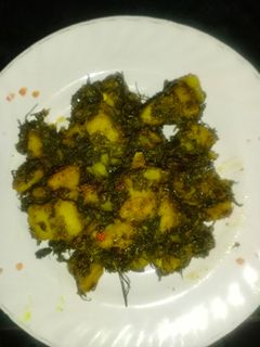 सोया मेथी की सब्जी (soya methi ki sabzi recipe in Hindi) रेसिपी मुख्य फोटो