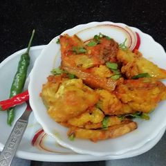 A picture of Aloo gobhi dhaba style.