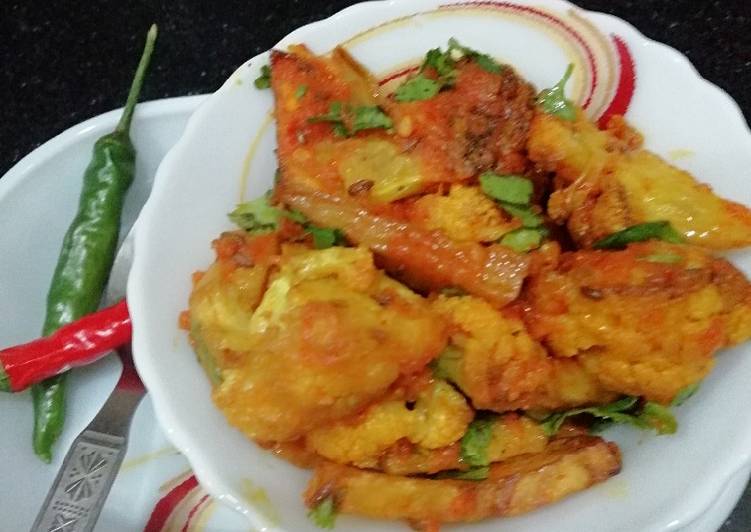 Aloo gobhi dhaba style