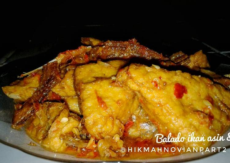 Balado ikan asin dan tahu