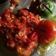 Ayam penyet sambel merah
