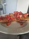 Chocolate-stuffed french toast low calorie!