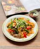 Thịt Bò Xào Nui Nơ